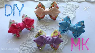 МК Бантики Малышки на первые хвостики/Hair Bows tutorial DIY