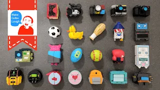 Transformers botbots collection stop motion with different sports including baseball, football, ruby