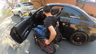 Wheelchair transfer into car and wheelchair breakdown how to
