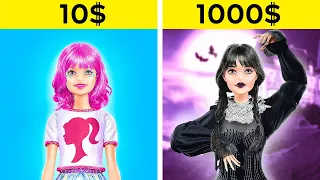 GOOD VS BAD DOLL MAKEOVER || Mean vs Nice Beauty Total DIY Transformation! Tiny Crafts by 123 GO!