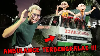 DRONE MEREKAM ADA AMBULANCE UPIN IPIN TERBENGKALAI DI DEKAT RUMAH KITA!! SEREEEM BANGET!!