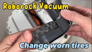 Xiaomi Roborock Vacuum - Tire Replacement (Old Tire Leaves Stains on Floor)