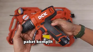 kualitasnya 👍👍,  ini dia bor cordless paket komplit versi DCK! - DCK KDJZ1202 CORDLESS DRILL 12V