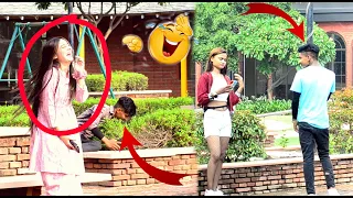 Running into poles 😂 while Staring at Girls 🥰 || Epic Reactions || Prankstar Vinod Prank in india