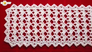 Festive Table Runner Crochet Pattern - Looks Fancy, Easy Pattern!
