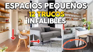 12 TRUCOS REALES PARA DECORAR ESPACIOS PEQUEÑOS (LO QUE NADIE TE HA DICHO)