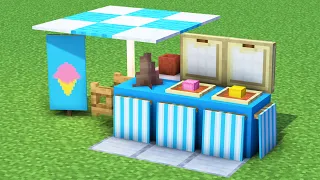 Minecraft Tutorial: How To Make An Ice Cream Stand
