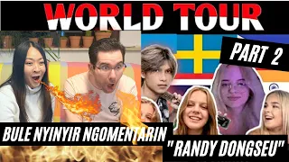 BULE SPANYOL REACT TO RANDY DONGSEU SINGING SPANISH SONG PART 2 | Indonesian singer World Tour