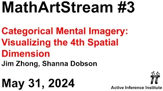 MathArtStream 3 ~ "Categorical Mental Imagery: Visualizing the 4th Spatial Dimension" with Jim Zhong