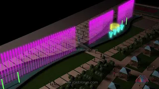 Musical Fountain 3d Animation &  Işıklı Danslı Müzikli Fıskiye Animasyonu