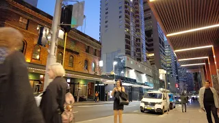 Sydney City | Walking on Pitt Street When The Sun Goes Down