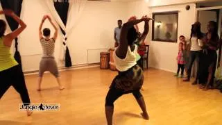 African dance with live drums -  Choreo by Recheal junglemoves