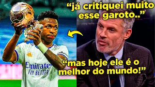 🚨INCRÍVEL! INGLÊS QUE 0DIAVA VINI JR. SE RENDE E FALA QUE ELE MERECE A BOLA DE OURO!