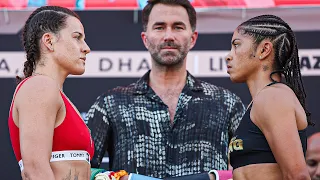 FEROCIOUS FEMALES! Chantelle Cameron vs Jessica McCaskill • WEIGH-IN & FINAL FACEOFF • DAZN Boxing