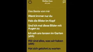 Weißes Haus (Ayliva) Song Text