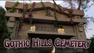 Make A Haunted House - Gothic Hills Cemetery Walkthrough Tour - DIY Halloween Prop Ideas