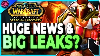 New SoD Phase 2 Leaks?!? HUGE Announcement & Nuclear Blizzard News | Season Of Discovery