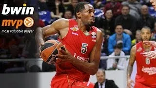 Top 16 Round 12 bwin MVP: Derrick Brown, Lokomotiv Kuban Krasnodar