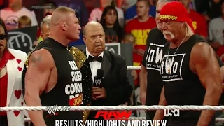 WWE RAW 8/11/14 Results/Highlights & Review, Hulk Hogan's Birthday Celebration gets interrupted