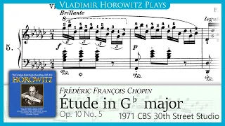 Chopin: Étude Op. 10 No. 5 [Horowitz 1971/1980]