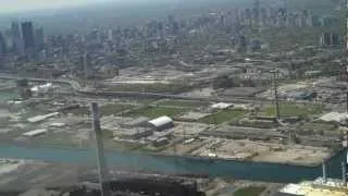 Legacy low pass in front of the City of Toronto, Ontario