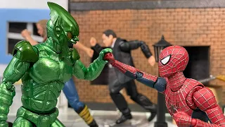 stop motion Spider-Man vs Green Goblin - First FightScene - Spider-Man (2002)