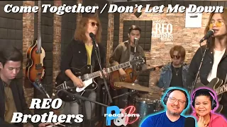 REO Brothers "Come Together / Don’t Let Me Down" Studio Beatles Cover Reaction!