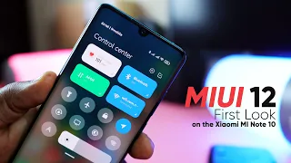 MIUI 12 First Look - On the Xiaomi MI Note 10 // Beautiful