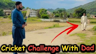 Challenge Cricket Match With DAD 🏏😂 || Who Won Dad Or Son ? || #familyvlog