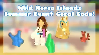 Wild Horse Island Summer Event Coral Code!