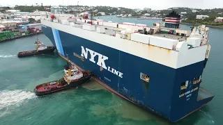 Berthing of car carrier