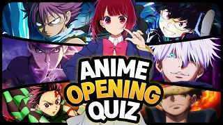 Anime Opening Quiz | 50 Legendary Anime Openings