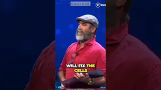 Cantona's strange speech🤔🤣 #football #shorts #funny #viral