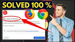 How to fix your clock is behind On Google Chrome in All Windows (7/11/12) | Fix Clock Error (2023)