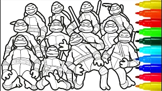 TMNT Big Team Coloring pages