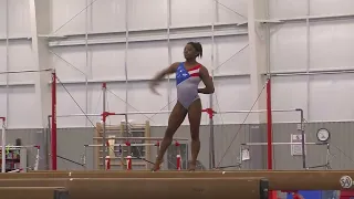 (2016) Simone Biles training beam