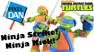 Ninja Strike Leonardo & Ninja Kick Michelangelo Teenage Mutant Ninja Turtles Figures Review