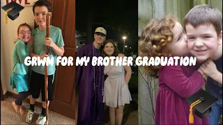 GET READY WITH ME | my brother is graduating 🎓✨