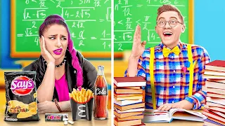 POPULAR VS UNPOPULAR! HOW TO BECOME POPULAR AT SCHOOL|| BROKE vs RICH | Cool DIY Hacks by 123 GO!