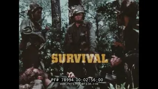 UNITED STATES ARMY 1980s COLD WAR ERA /  EUROPE   SURVIVAL TRAINING FILM   78994