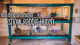 Building a Show Rabbit Hutch (silver fox and creme d'argent meat rabbits)