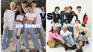 xo team vs yolo house //tiktok trends 2022
