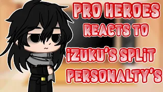 Pro Heroes Reacts To Izuku's Split Personality's//Gacha Club//Lazy Thumbnail