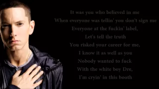 Dr. Dre - I Need A Doctor (feat. Eminem & Skylar Grey) Lyrics Video