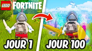 J'ai SURVÉCU 100 JOURS sur LEGO Fortnite..