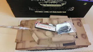 Unboxing Heng Long 3918 M1A2 ABRAMS 7.0 Edition and Test Run