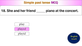 Past tense | Simple past tense | Past simple