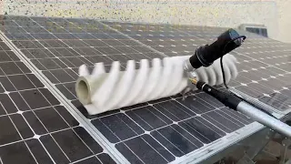 MM HSRL - Solar panel cleaning brush - rotating brush with roller 60/80/100 cm - electric motor 24V