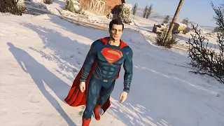 GTA 5 - Superman's First Flight l Man of Steel