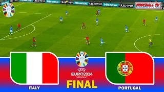 ITALY vs PORTUGAL - FINAL UEFA EURO 2024 | Full Match All Goals | eFootball PES Gameplay